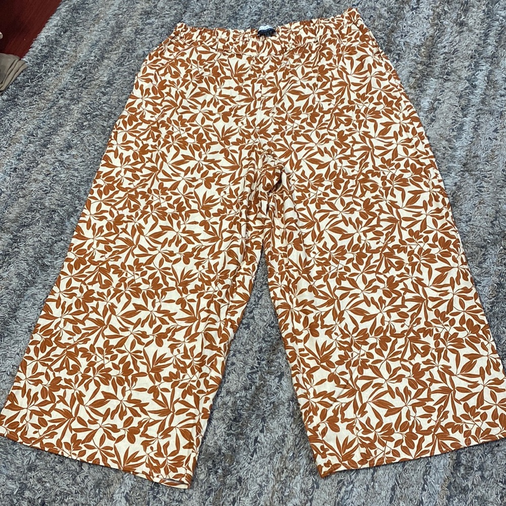 Eloquii 55% Linen 45% Viscose Pull On Elastic Wai… - image 1